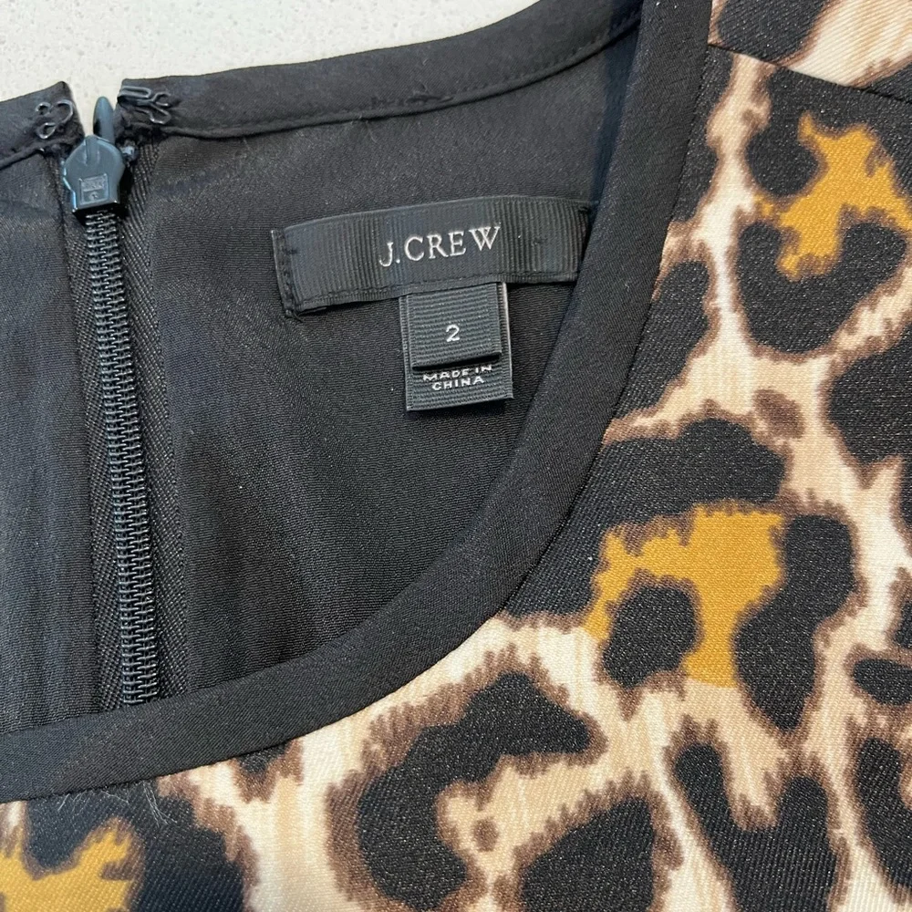 NWOT J.Crew leopard print dress size 2
